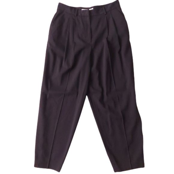Christian Dior Paris Wool Blend Black Pants Women's Sz 10